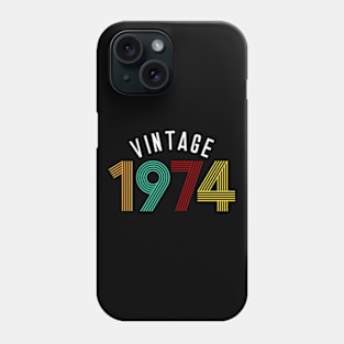 50 Year Old Vintage 1974 Limited Edition 50th Birthday Phone Case