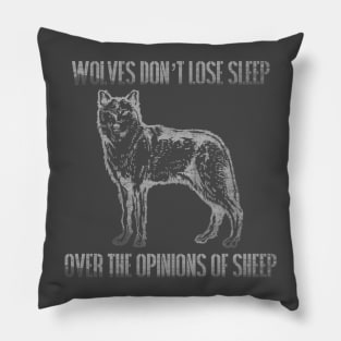 Wolves Don't Lose Sleep Over Opinions of Sheep Pillow