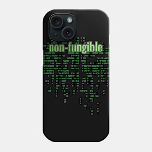 Crypto Tech Non-Fungible Digital Array Bright Green Phone Case