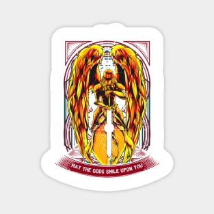 Majestic Angel Warrior Strong Mythical Hero Gaming Magnet