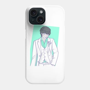 FFXIV Hermes/Fandaniel in a suit from Final Fantasy 14: Endwalker Phone Case