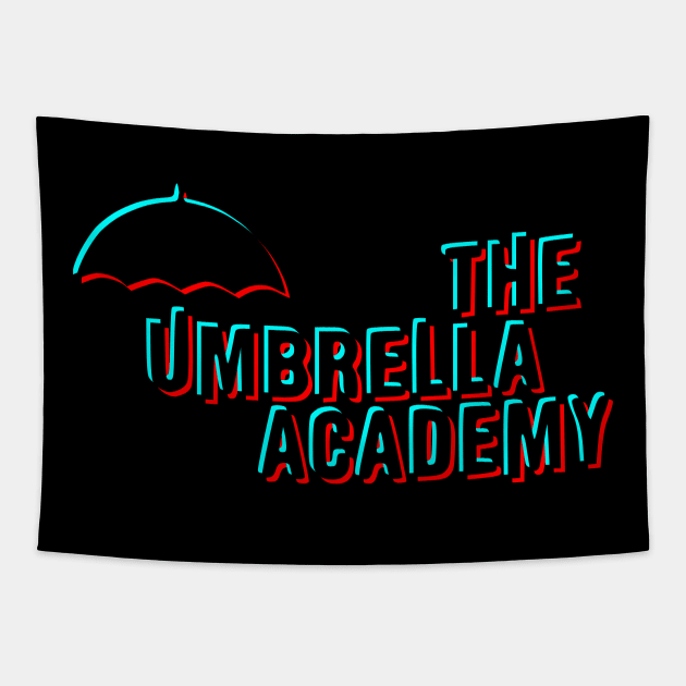 The Umbrella Academy Glitch Logo Tapestry by viking_elf