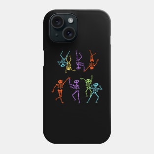 Dancing Rainbow Skeletons Phone Case