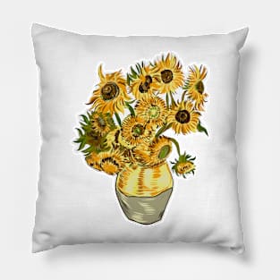 Still Life with Sunflowers Pillow