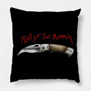 Ripper’s Blade (color) Pillow