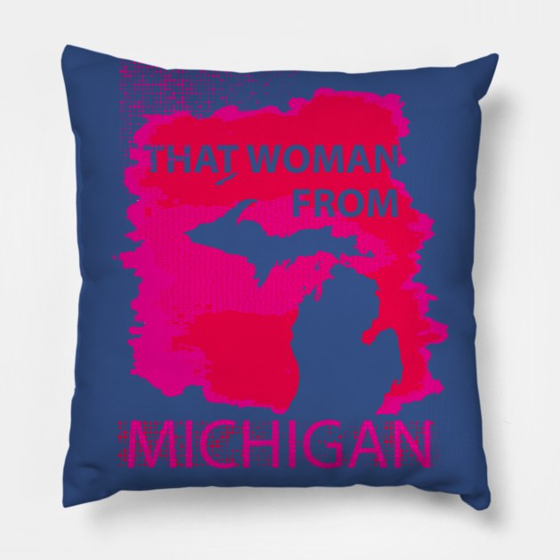 That Woman From Michigan Pillow by Sofiia Golovina