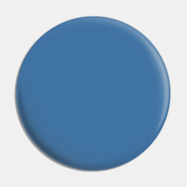 Solid Deep Dark Blue Monochrome Minimal Design Pin by HiddenPuppets