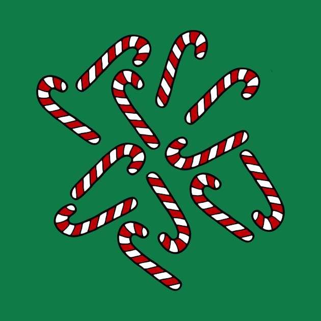 Festive Candy Cane Pattern by evannave