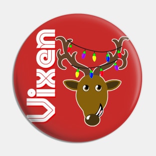 Family Christmas Photo "Vixen" Design Pin