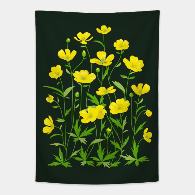 Wildflowers Tapestry by lents