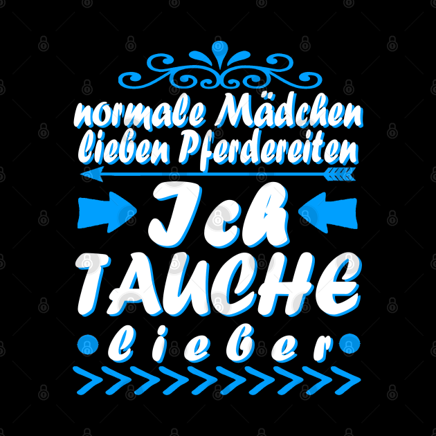 Tauchen Mädchen Frauen Scuba Delfin Spruch by FindYourFavouriteDesign