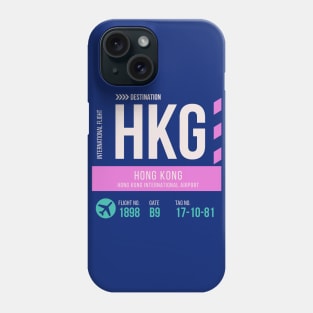 Hong Kong Airport Stylish Luggage Tag (HKG) Phone Case