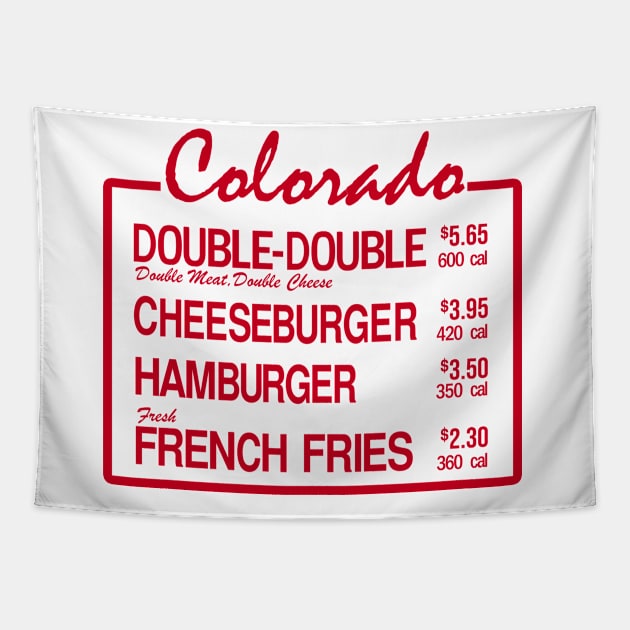 Colorado Burger Tapestry by Meat Beat