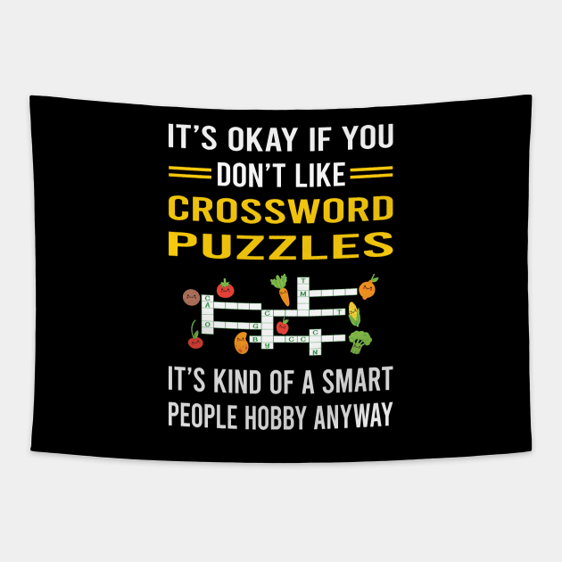 Smart People Hobby Crossword Puzzles Tapestry by Bourguignon Aror
