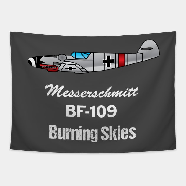 Messerschmitt BF-109 Fighter Plane Tapestry by d2hills21