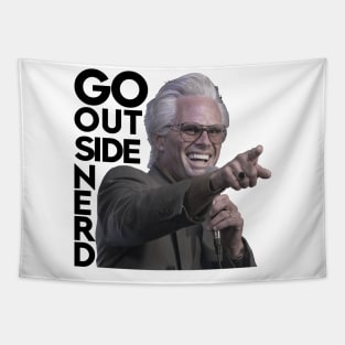 Go Outside Nerd Tapestry