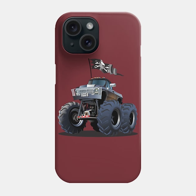 Cartoon monster truck Phone Case by Mechanik