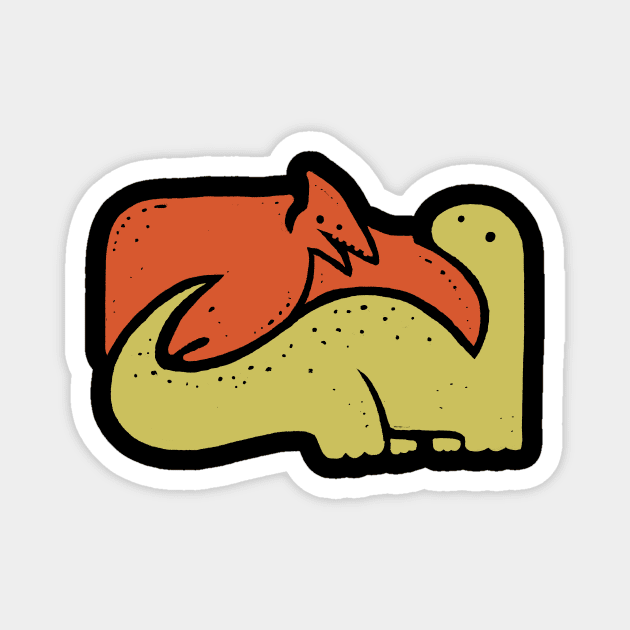 Dinos Magnet by Walmazan