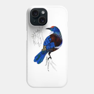Tui - New Zealand bird Phone Case