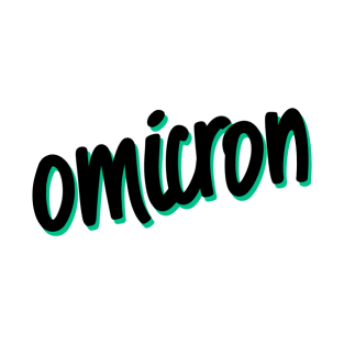 Greek Alphabet: omicron (black-green) T-Shirt