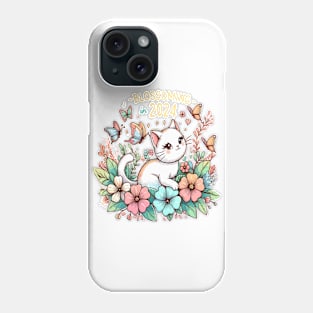 Cat Blossoming Phone Case