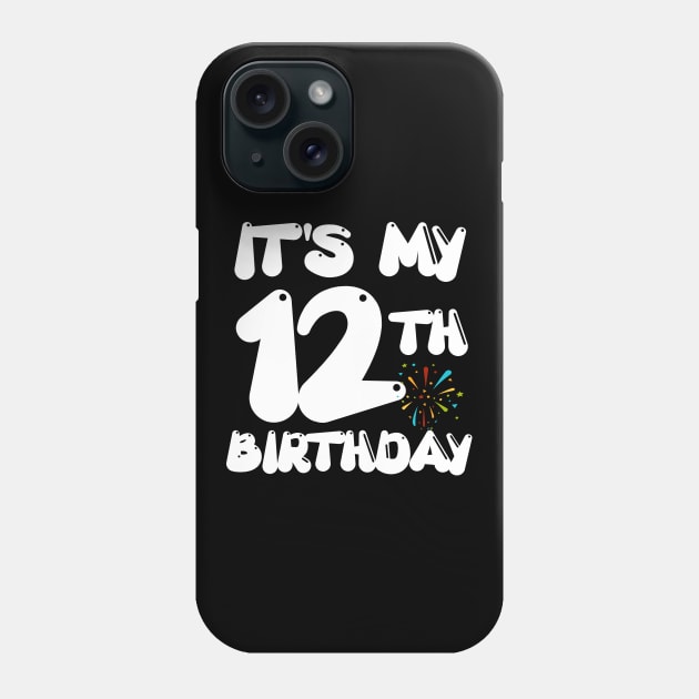 12th Birthday Festive 12 Years Old Celebration Phone Case by cranko