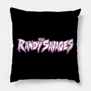 THE RANDY SAVAGES LOGO Joey Souza Art Pillow