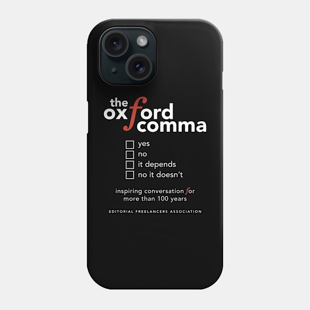 Oxford Comma Phone Case by EFAShop