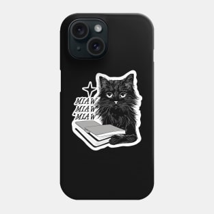 Cat Miaw: Playful and Cute Cat Design Phone Case