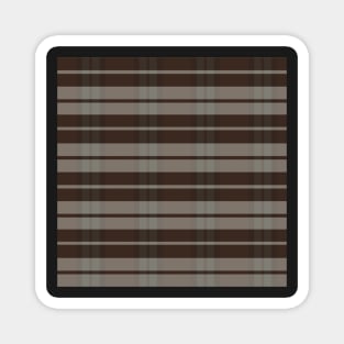 Dark Academia Aesthetic Daviana 2 Hand Drawn Textured Plaid Pattern Magnet