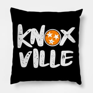 Retro Grunge Knoxville Tri Star Tennessee Pillow