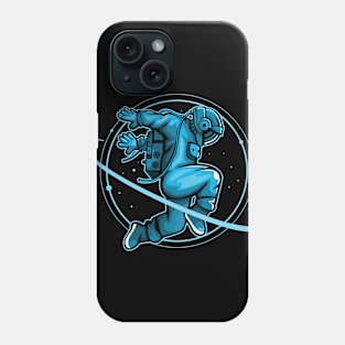 Astronaut Swimming in Space Phone Case