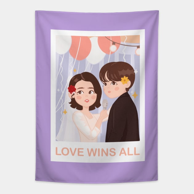 IU Love wins all Tapestry by Art Yerke shop