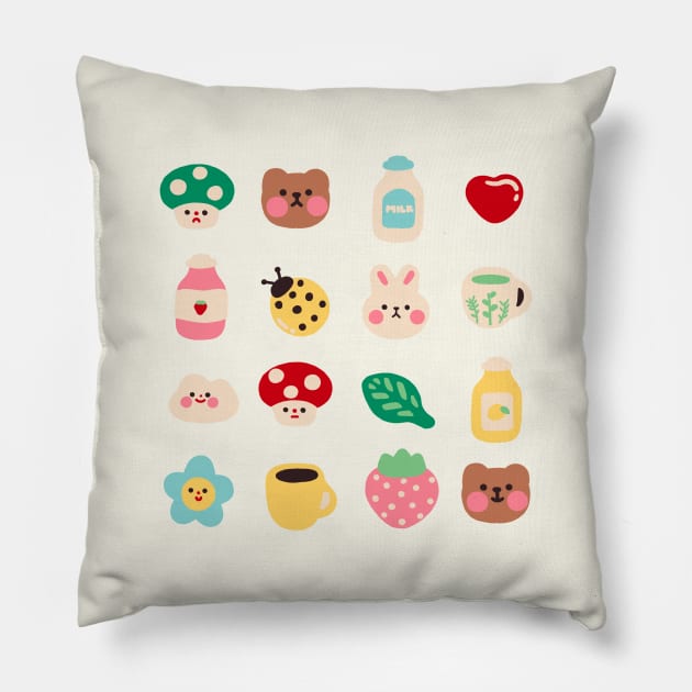 Cottagecore Aestetiq - Sticker Pack -Cottagecore - Goblincore Aesthetic Pillow by NOSSIKKO