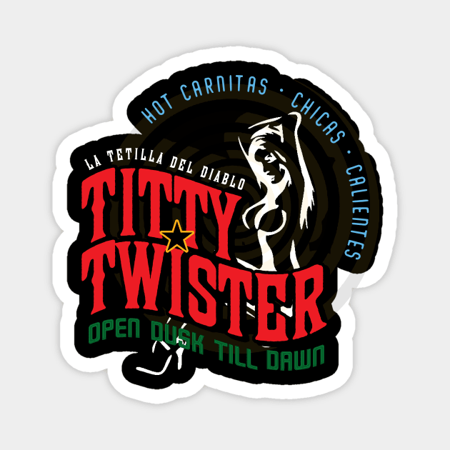 The Titty Twister Magnet by MindsparkCreative