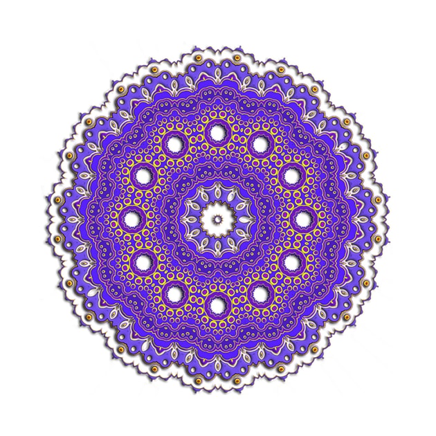 Mandala Geometry Fractal Sacred Yoga Art Mantra Good Vibe by twizzler3b