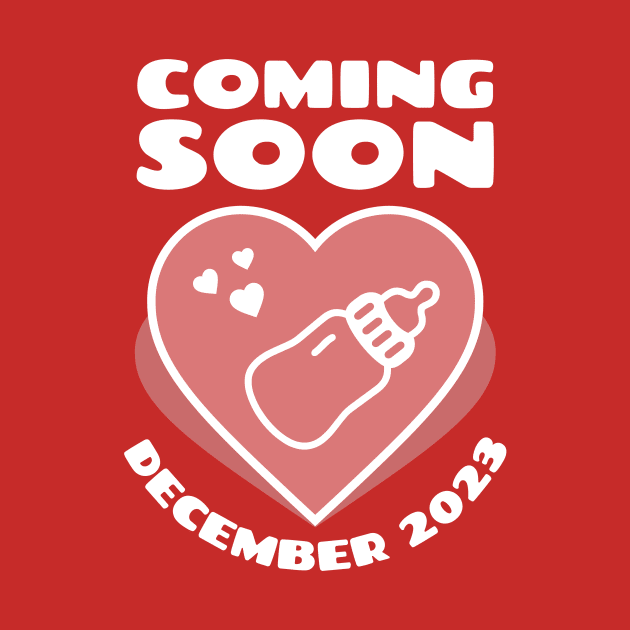 Baby Announcement. Feeding Bottle. December 2023 by KOTYA