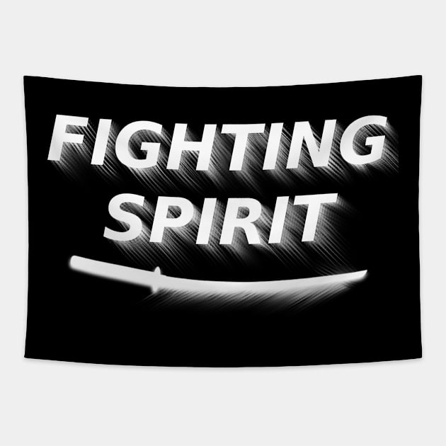 Fighting Spirit White Tapestry by SpassmitShirts