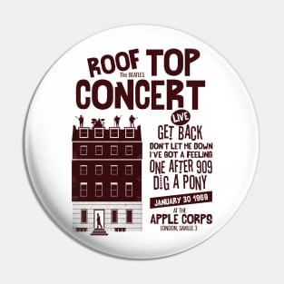 Roof top concert minimal Pin