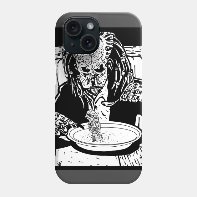 Theres a Alien in my soup? Phone Case by Undeadredneck