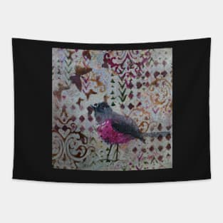 Pink Breasted Robin Tapestry