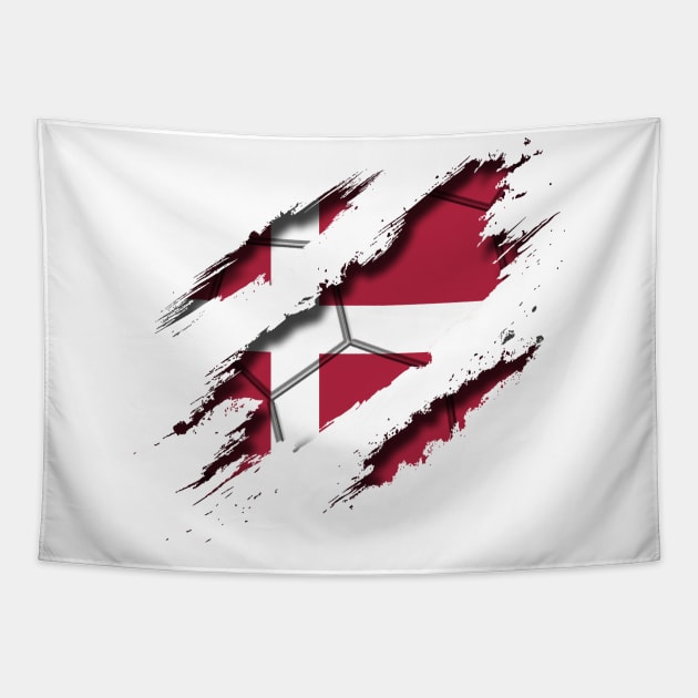 Denmark Football Tapestry by blackcheetah