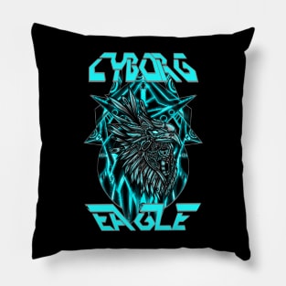 Cyborg Eagle Pillow