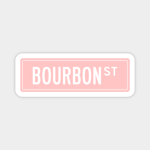 Bourbon st pink Magnet by annacush