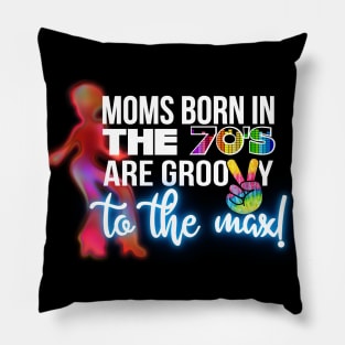 groovy seventies (70s) mom- Mother's Day Pillow