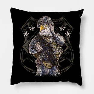 American Eagle Military Soldier Warrior Patriotic USA Pillow