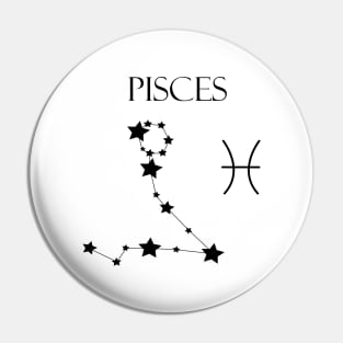 Pisces Zodiac Horoscope Constellation Sign Pin