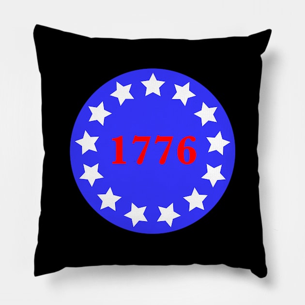 1776 - Birth of America Pillow by Brad T