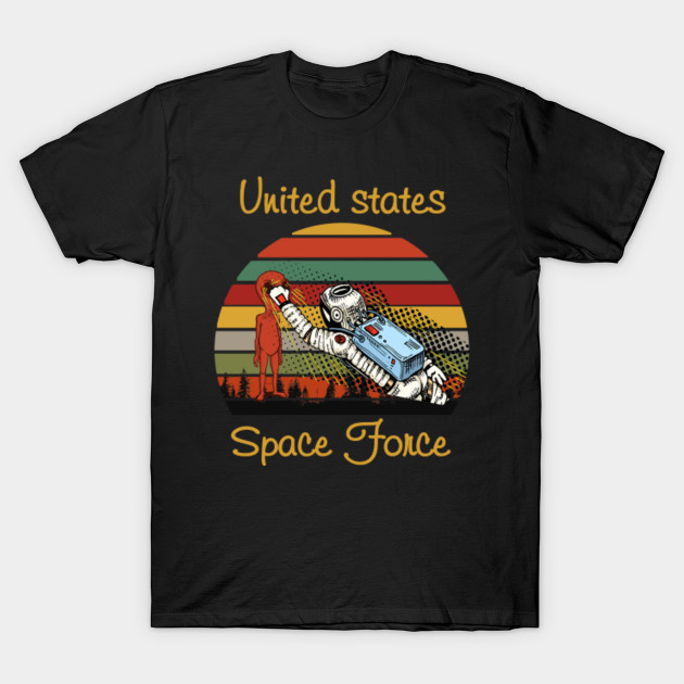 United States Space Force Punch Retro Vintage Sunset Gifts