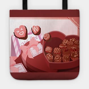 February: Choco and Hearts Tote